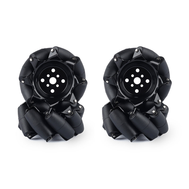 YFROBOT 3 inches Metal Mecanum wheels, 76mm in size,come in a set of four with couplings included