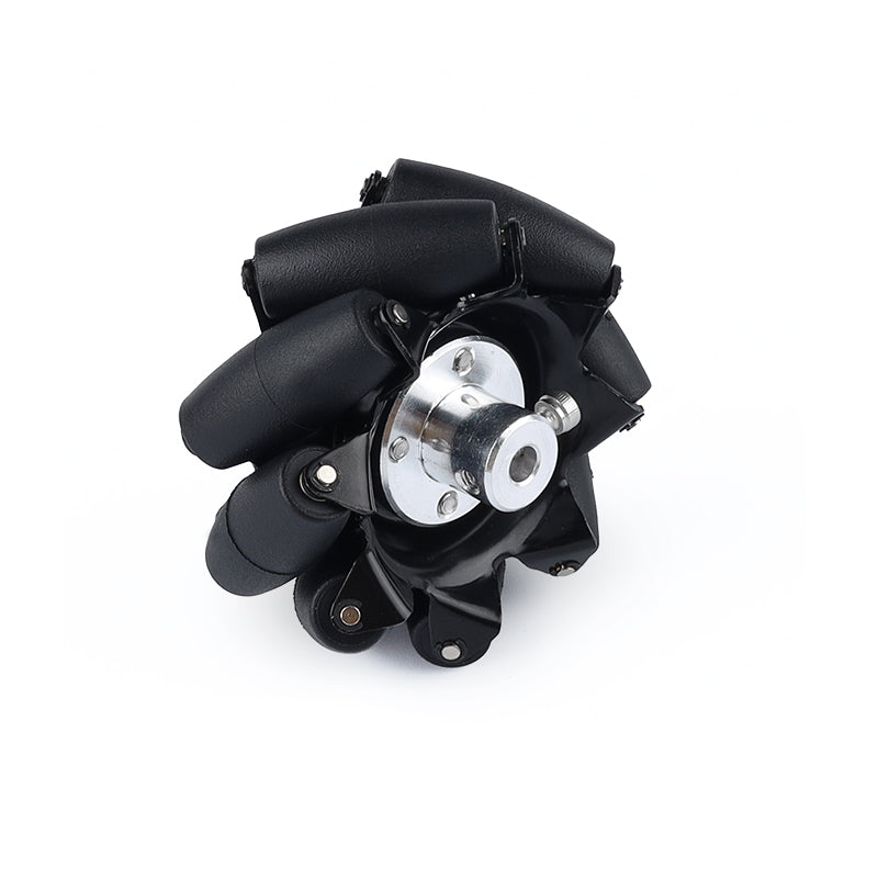 YFROBOT 3 inches Metal Mecanum wheels, 76mm in size,come in a set of four with couplings included