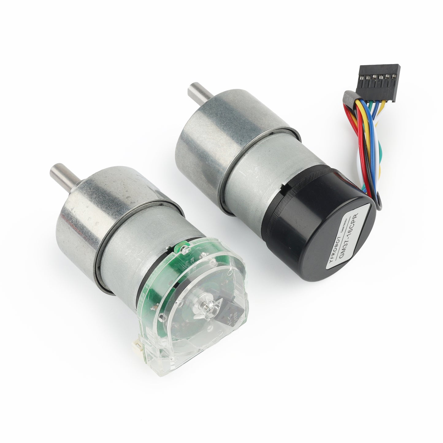 YFROBOT Metal Gearmotor GB37-520 12V with 16 CPR Encoder Hall speed measurement