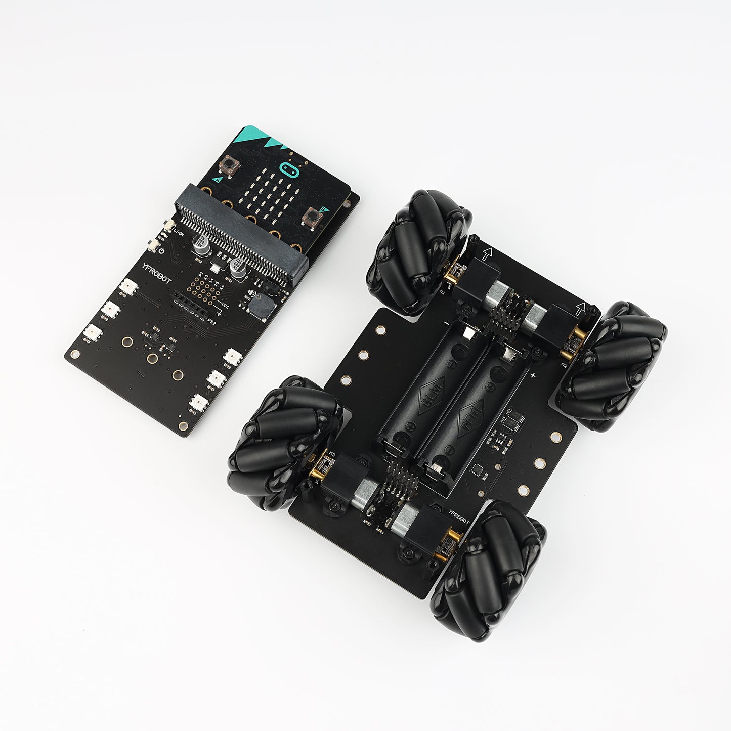 YFROBOT 4WD Mecanum Wheels omini Robot for Micro:Bit (without battery and Control motherboard)