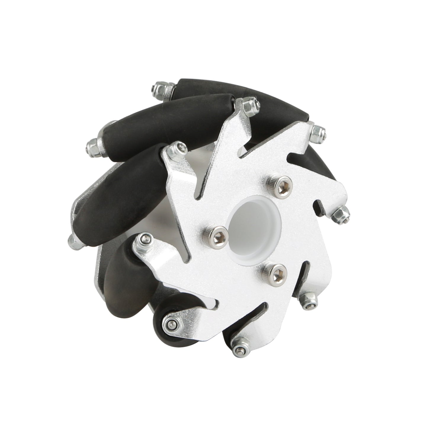 YFROBOT Metal Mecanum wheels, 60mm in size, come in a set of four with couplings included.