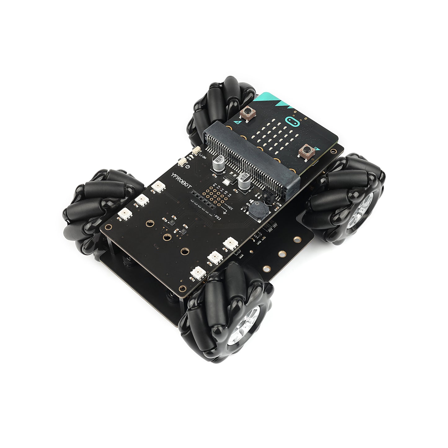 YFROBOT 4WD Mecanum Wheels omini Robot for Micro:Bit （without battery and Control motherboard）